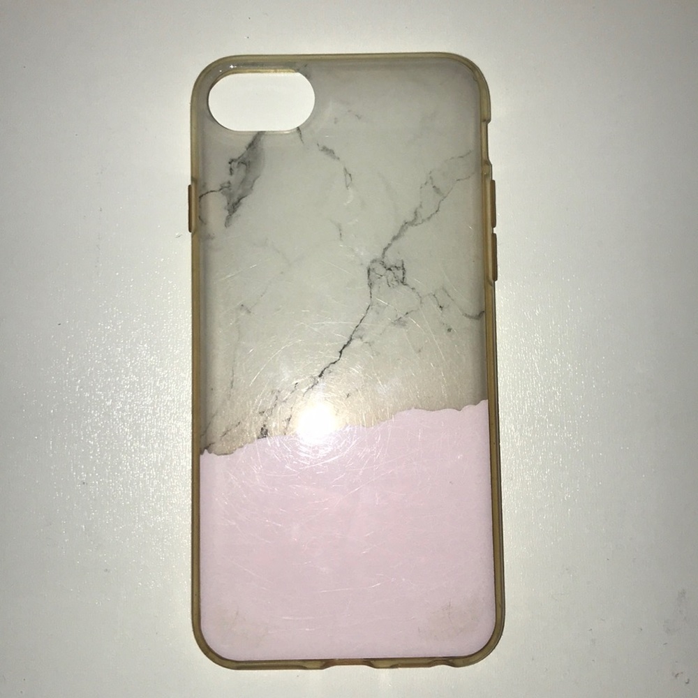 Pink marble iPhone 6/6s/7/8 case